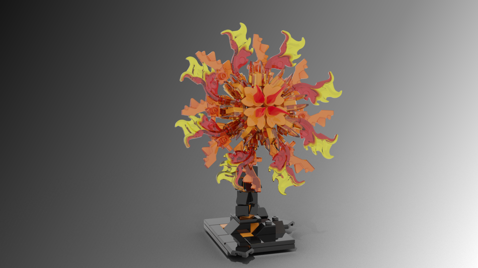 Lego fire flower hot sale