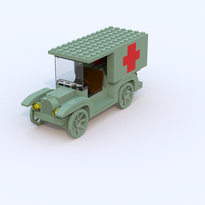 lego vintage ambulance