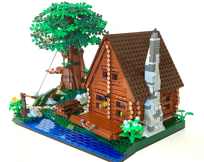 Lego store log cabins