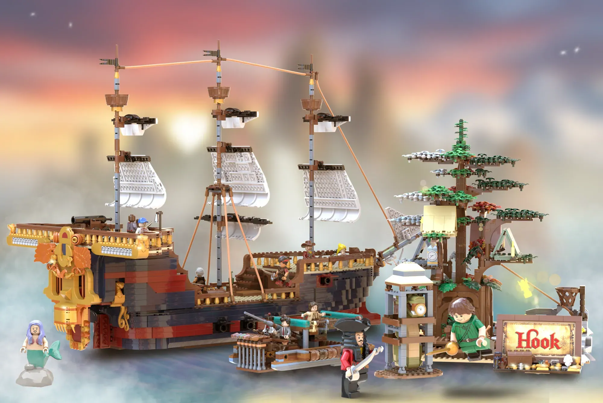Hook Set Sails Into LEGO® Ideas - A Neverland Adventure Awaits