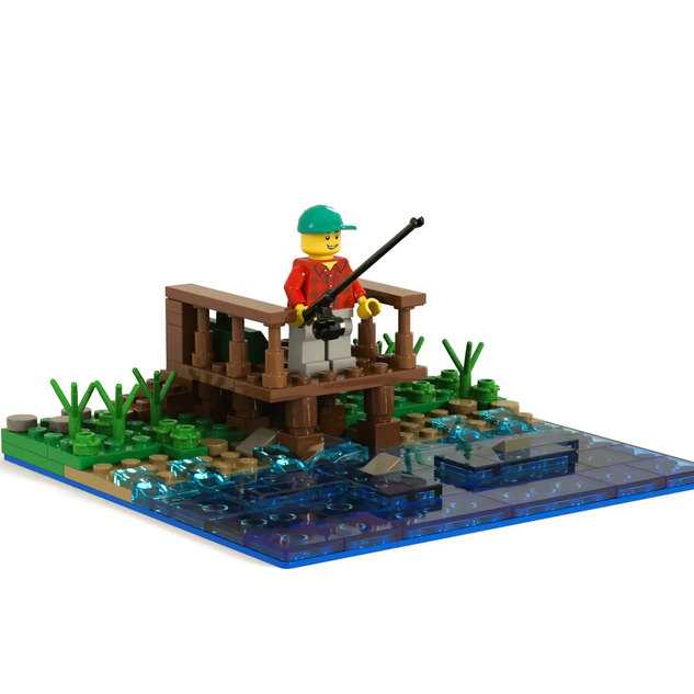 LEGO IDEAS - An escape, a reset, in the A-Frame Cabin - Fishing Spot