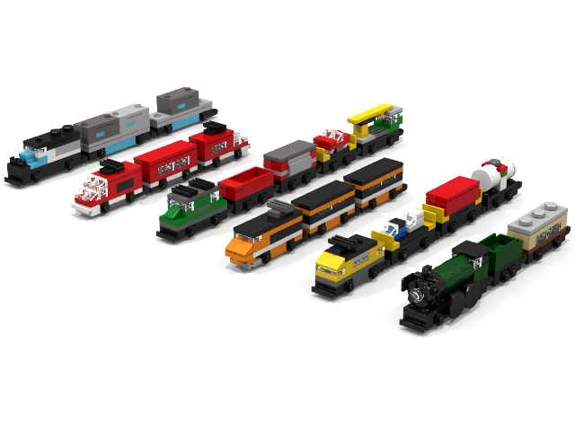 Mini discount lego train