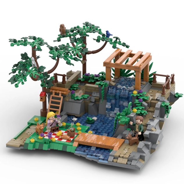 LEGO IDEAS - An escape, a reset, in the A-Frame Cabin - Ice Fishing Hut