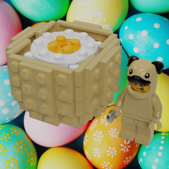 LEGO IDEAS Brickbuilt Easter Eggs A Puggie Breakfast