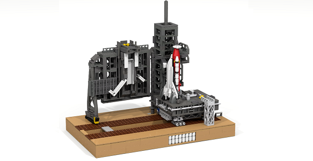 Lego shuttle launch discount pad