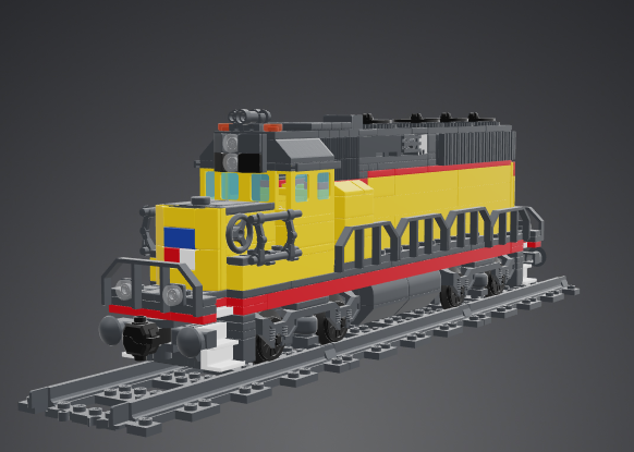 LEGO MOC VIA Rail EMD F40PH-2 by TO.Creations