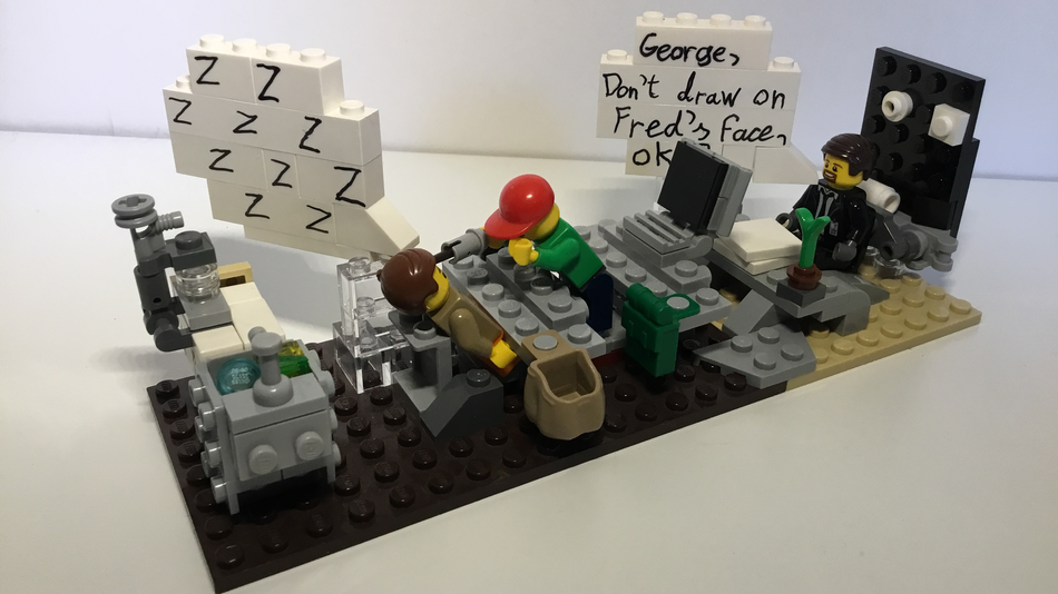 Lego sleeping sales