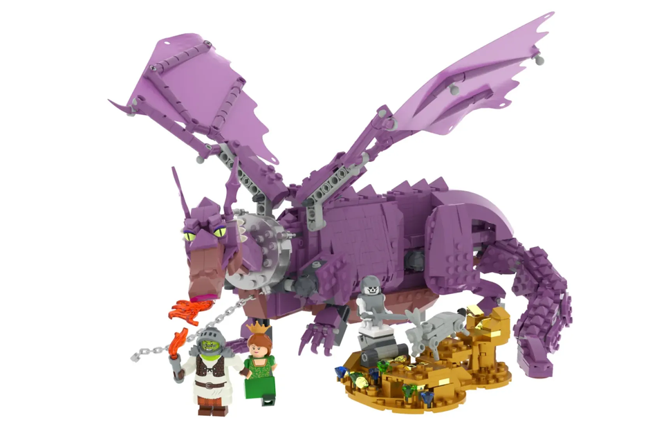 LEGO - Shrek Castle Dragon Fantasy Scene