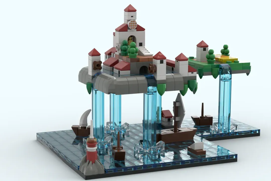 Lego store floating island