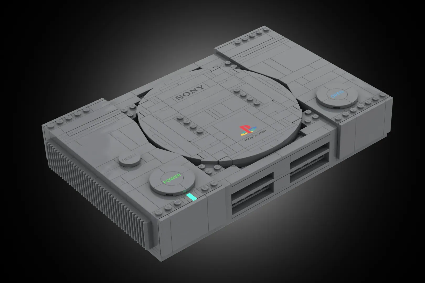 LEGO Ideas Sony PlayStation project front view