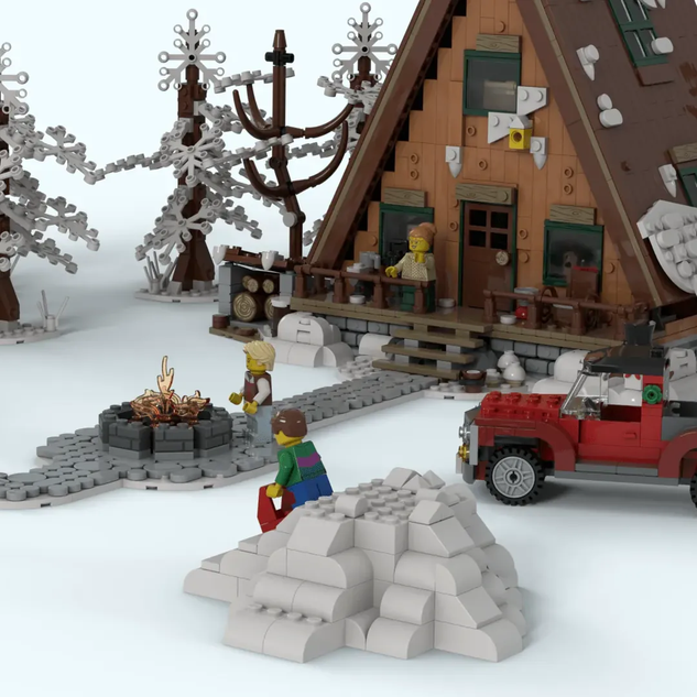 LEGO IDEAS - An escape, a reset, in the A-Frame Cabin - Ice