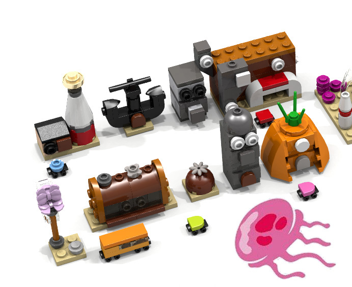 Bikini bottom sale lego