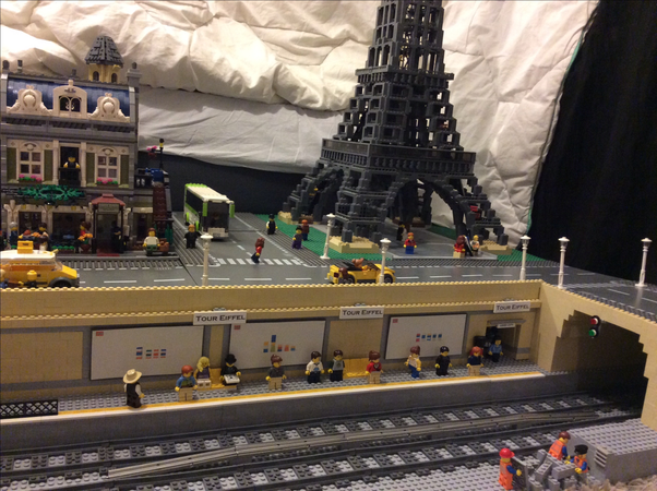 lego underground train station