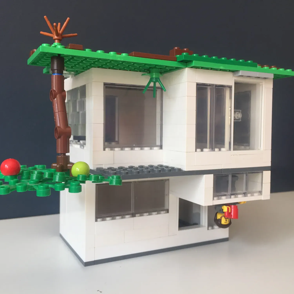 Upside down house discount lego