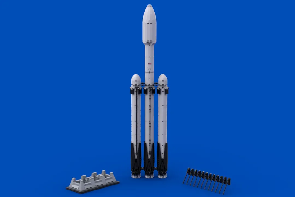 Lego spacex falcon heavy on sale