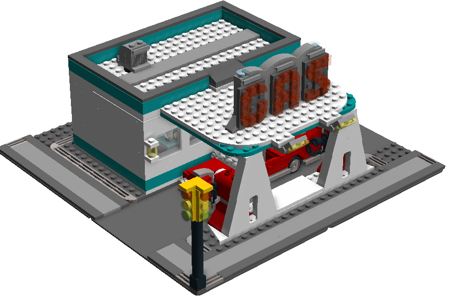 Lego gas station discount 1990s