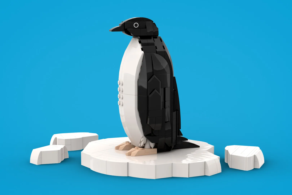 Lego penguin animal sale