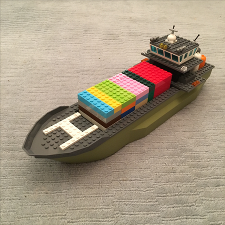 lego cargo ship moc