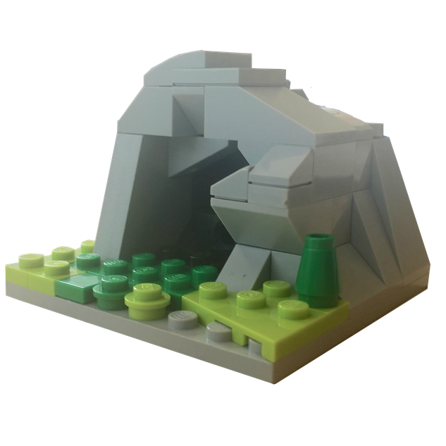 LEGO IDEAS - Build your finest Micro Modular Building! - Cave On A Grassy  Hill