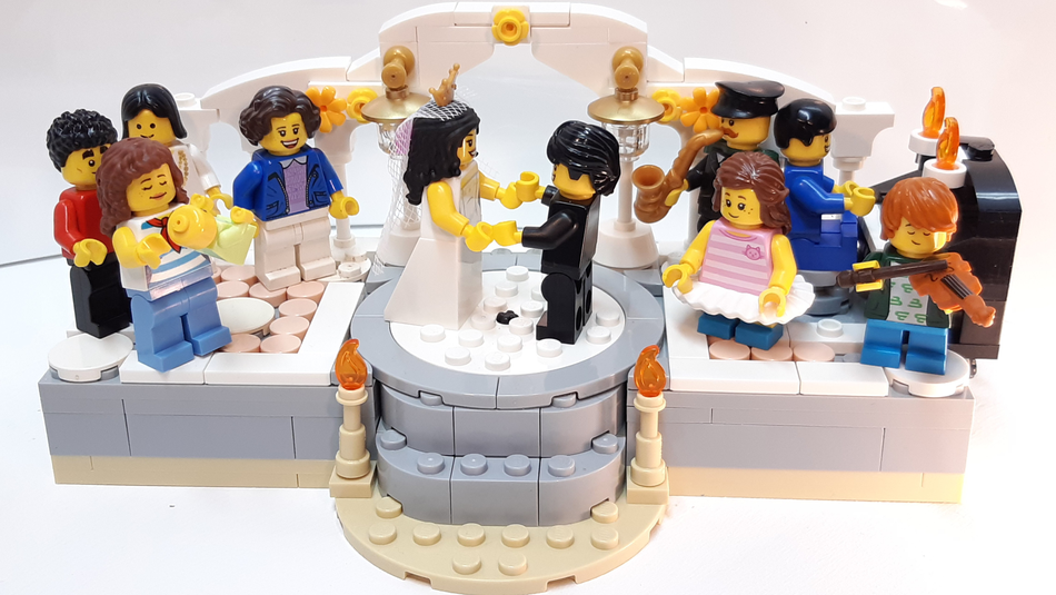 lego wedding cake topper