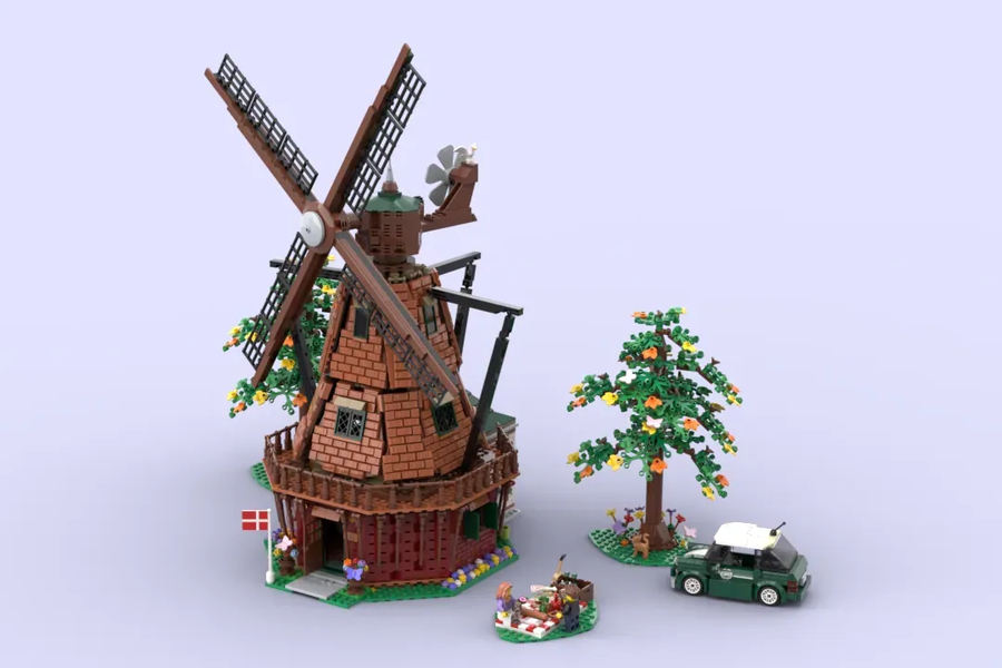 Lego windmill with store motor