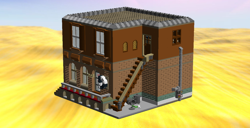 2 story lego discount house