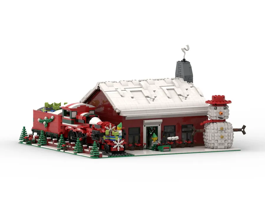 Lego snowman and reindeer hot sale