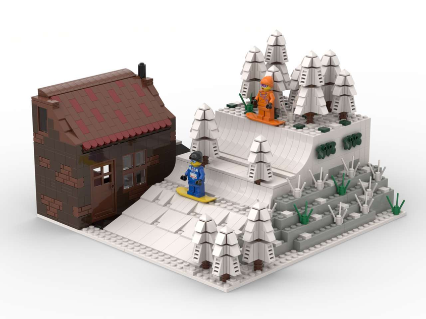 Ski lodge lego discount set