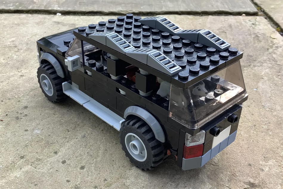 Black lego car sale