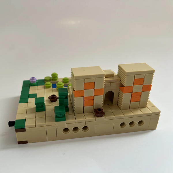 Lego minecraft bed discount wars