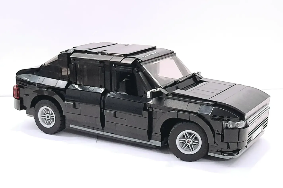 Black lego 2024 car