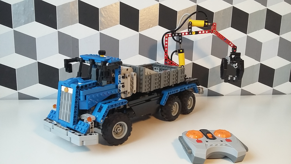 Blue discount lego truck