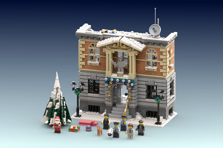 Custom lego best sale police station