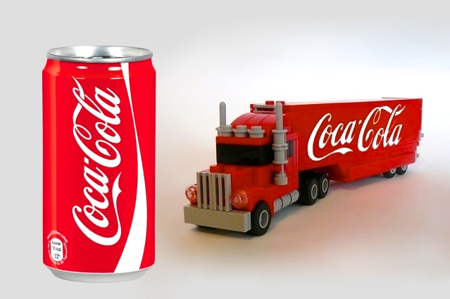 Lego coca cola truck new arrivals