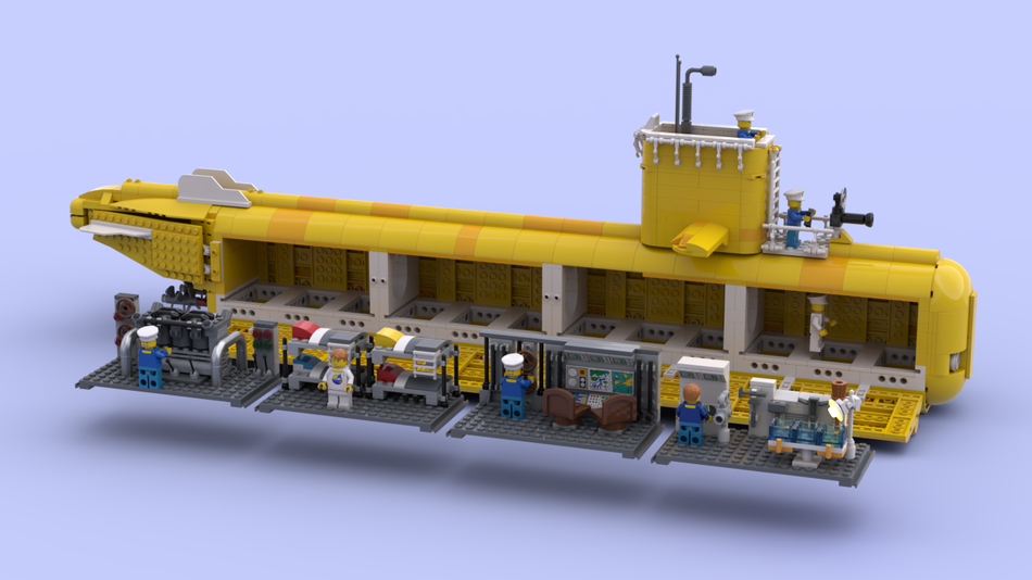 Submarine lego outlet