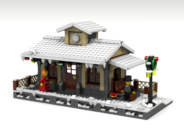 lego holiday train station