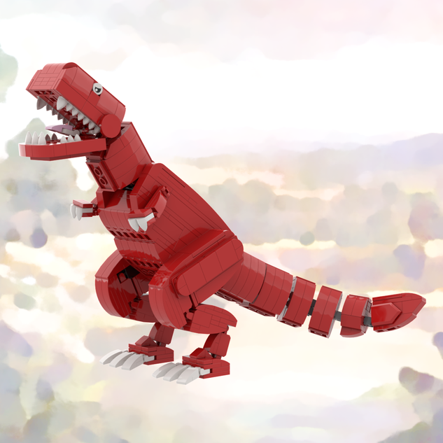 Lego red t store rex