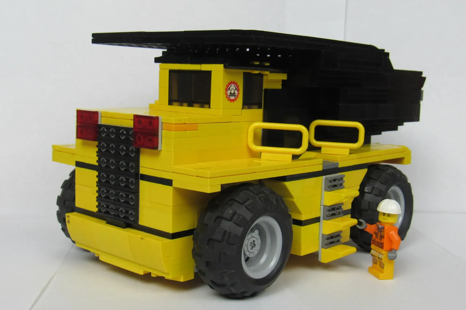 Lego yellow clearance dump truck