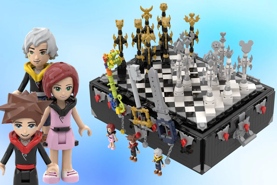 Lego kingdom chess discount set