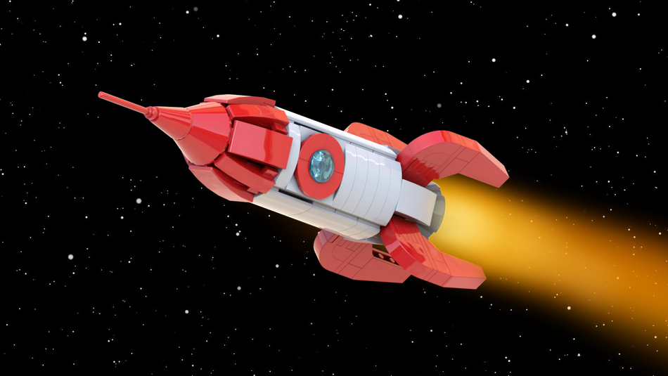 Rocket out of online lego