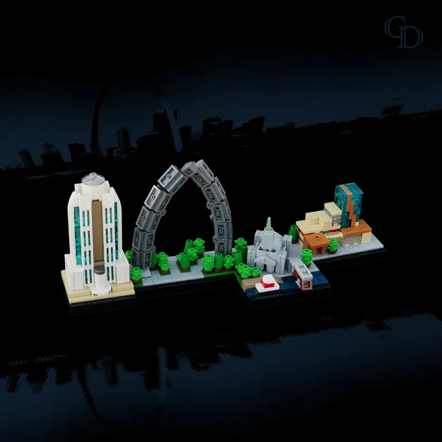 LEGO IDEAS Miniature Architecture St. Louis Skyline