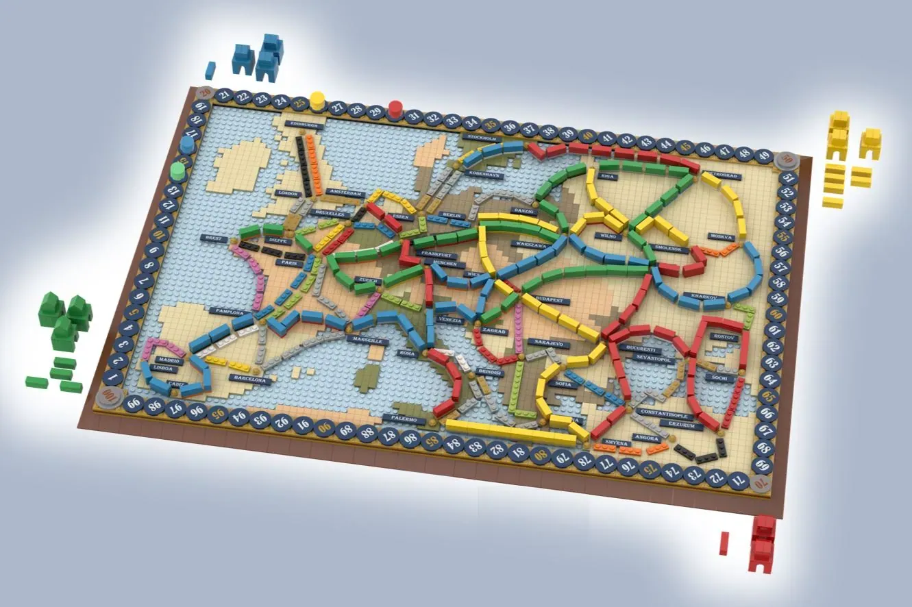 Ticket to Ride из Лего - Настольные игры: Nастольный Blog - Всё о  настольных играх на русском языке