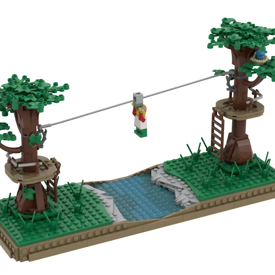 The Forest Zipline LEGO Ideas