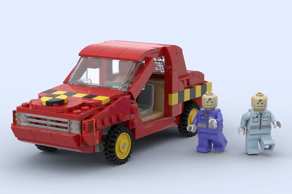 Car crash lego outlet