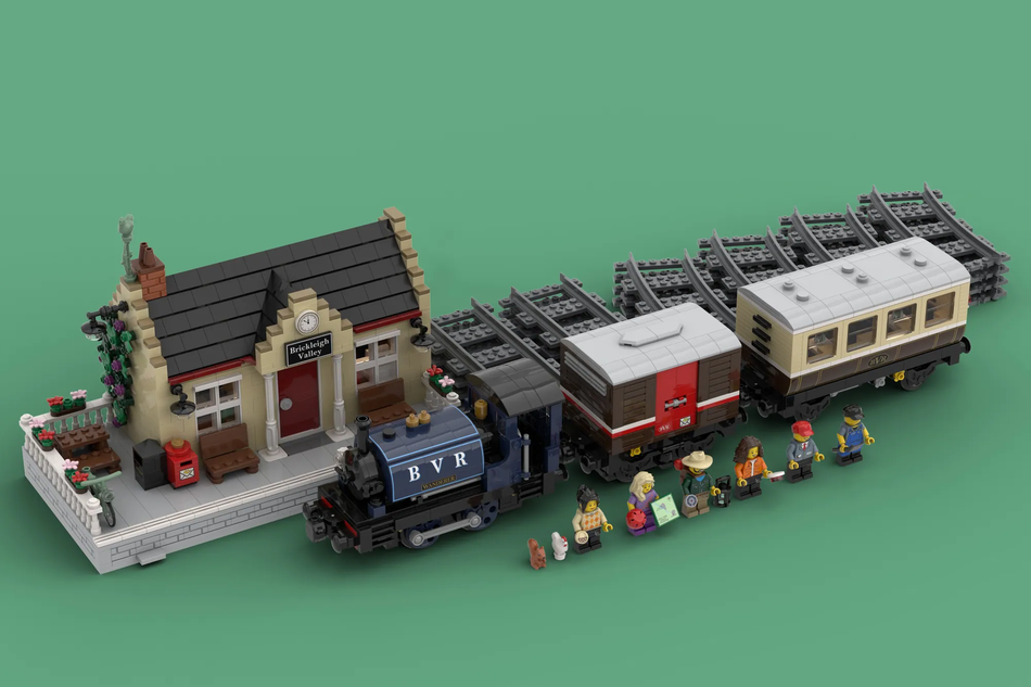 Lego ideas train online station