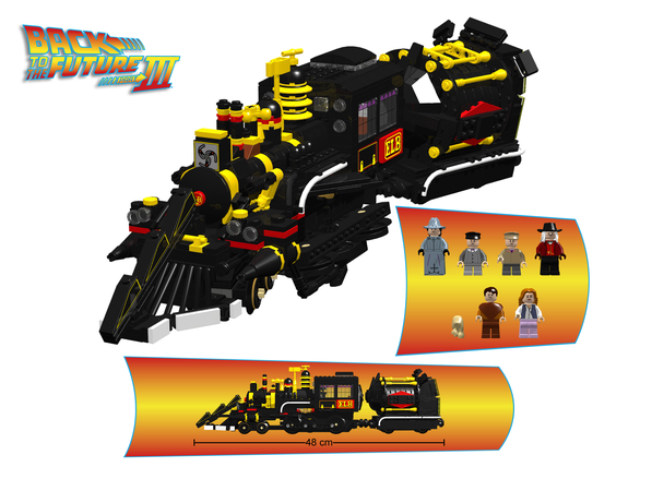 lego back to the future train