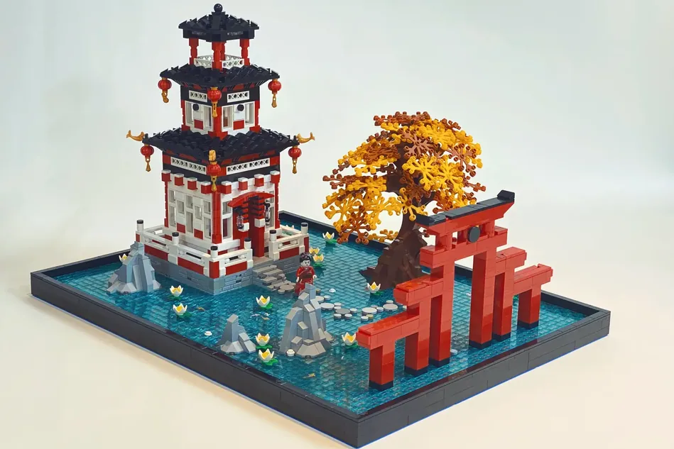 Japanese Garden  Cool lego creations, Lego projects, Lego creations