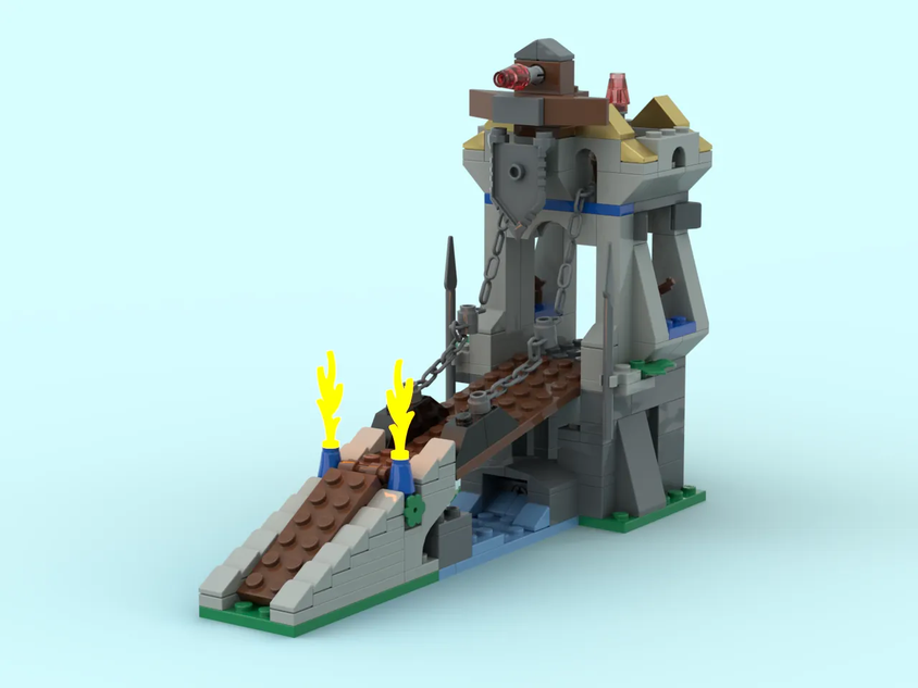 LEGO IDEAS 90th Anniversary Castle Theme Celebrations Micro Drawbridge Defense