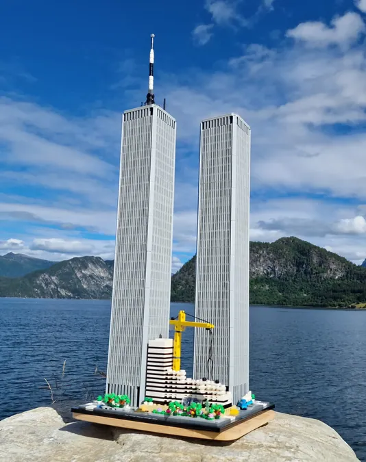 Twin towers best sale lego set