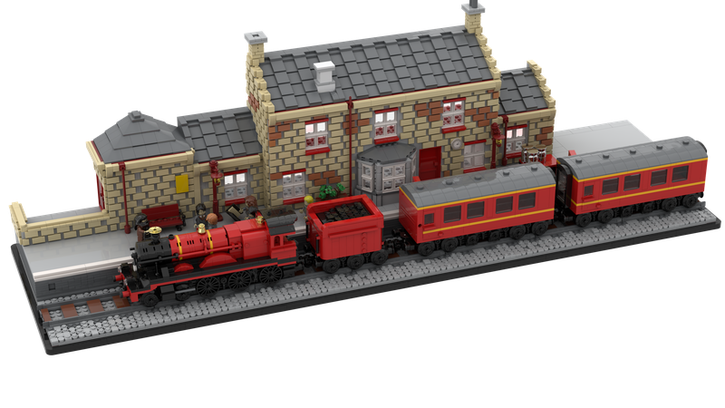 harry potter train station lego